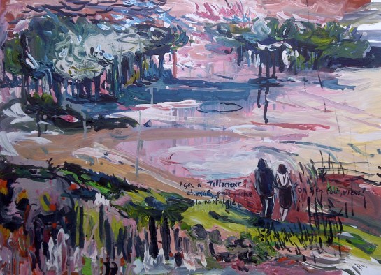 "Elle contemple sa nostalgie"